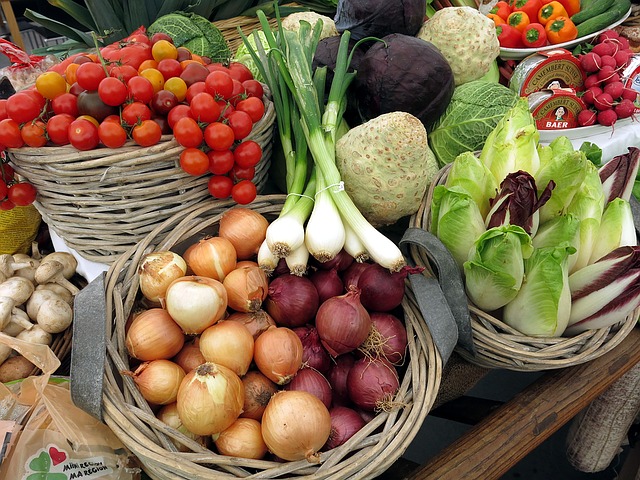 zelenina v košíkách